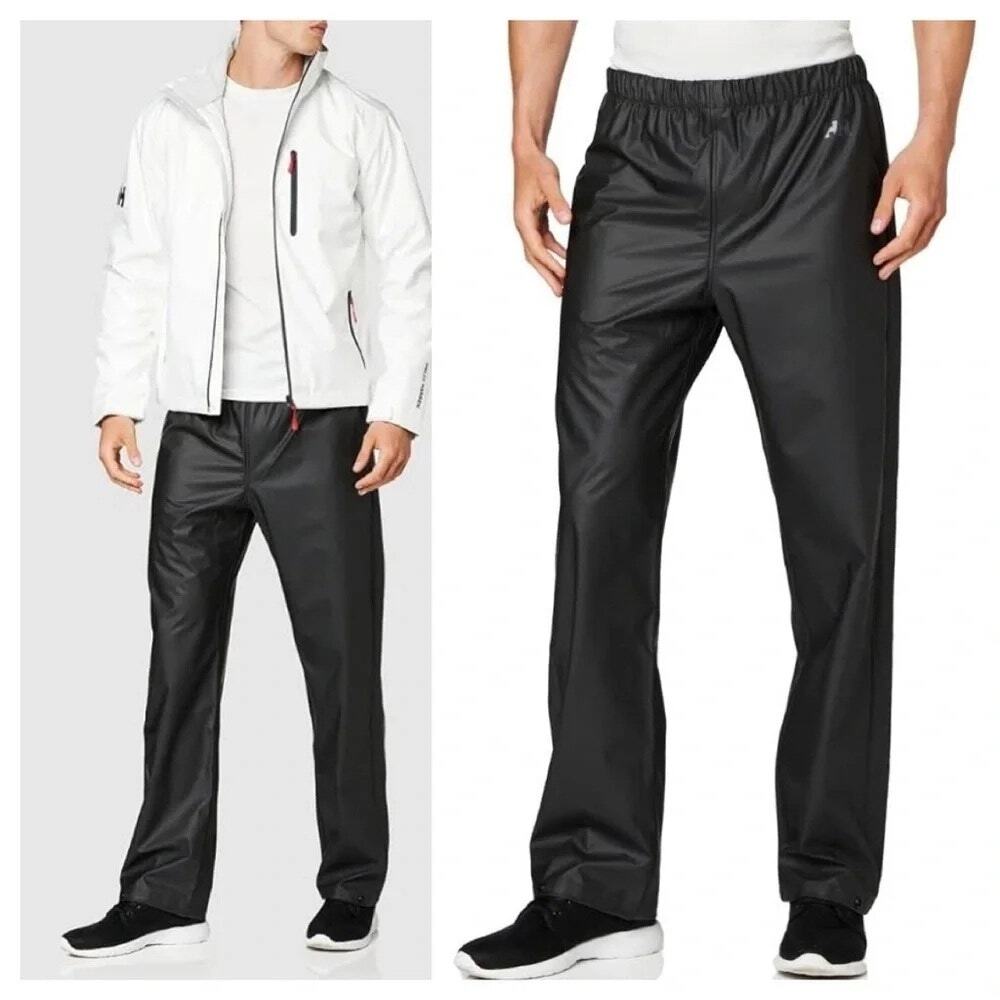 Helly Hansen Voss HELOX+ Waterproof Rain Pants Black Size Medium